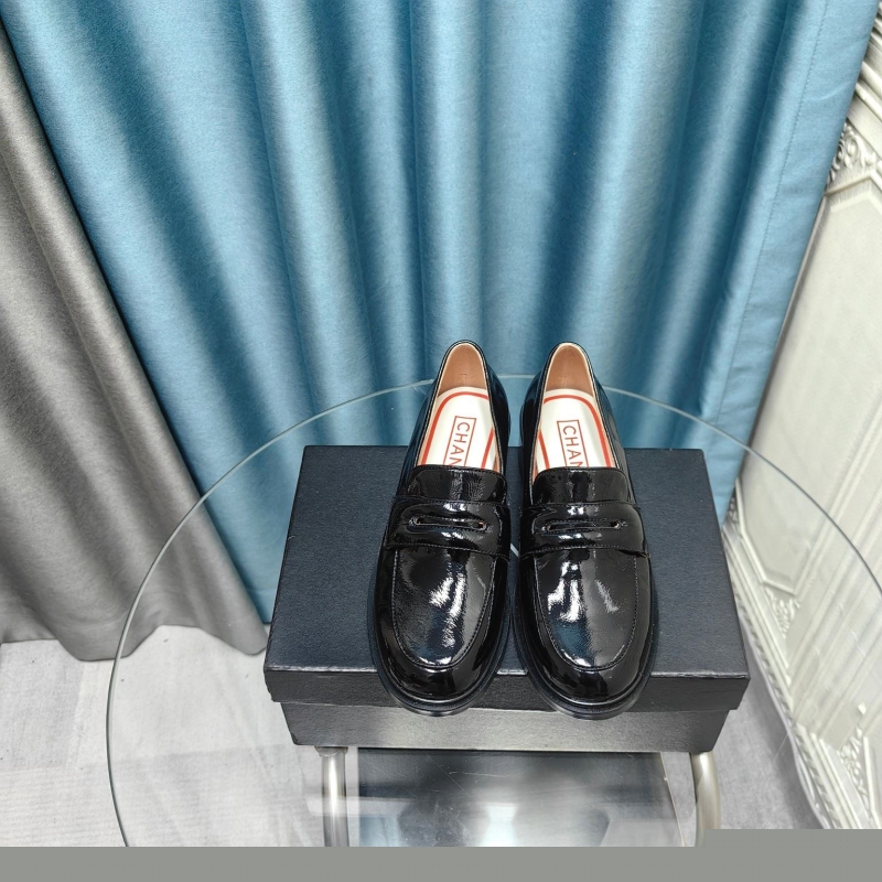 Ch*el leather shoes